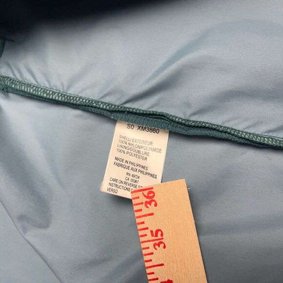 Columbia Men’s L Jacket Green Hidden Hood Vintage Purple 90s Y2K Windbreaker - Picture 8 of 14